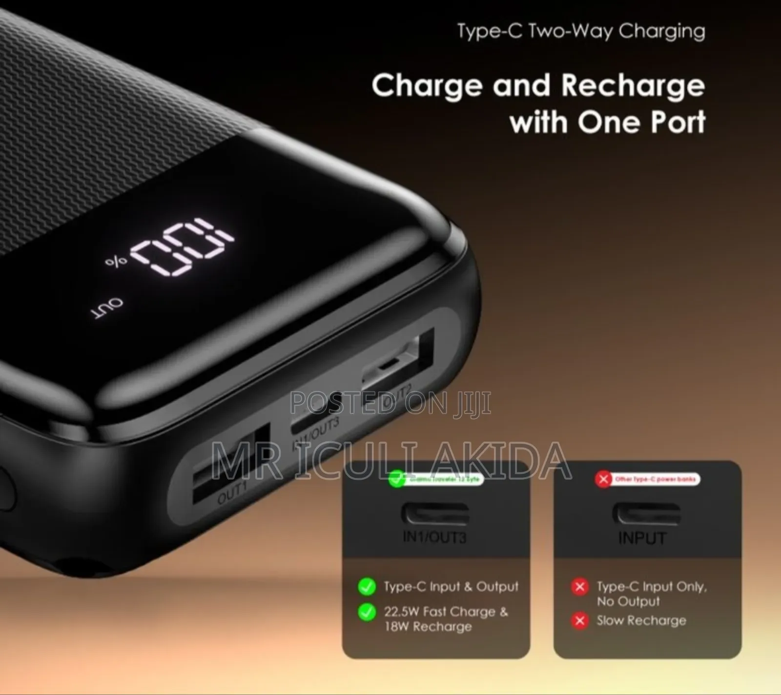 Original Oraimo Travellers 12bytes 20000mah Power Bank