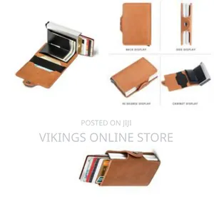 1 Piece of 9.5 * 6.5cm Mini Double Box Metal Wallet Vintage Leather