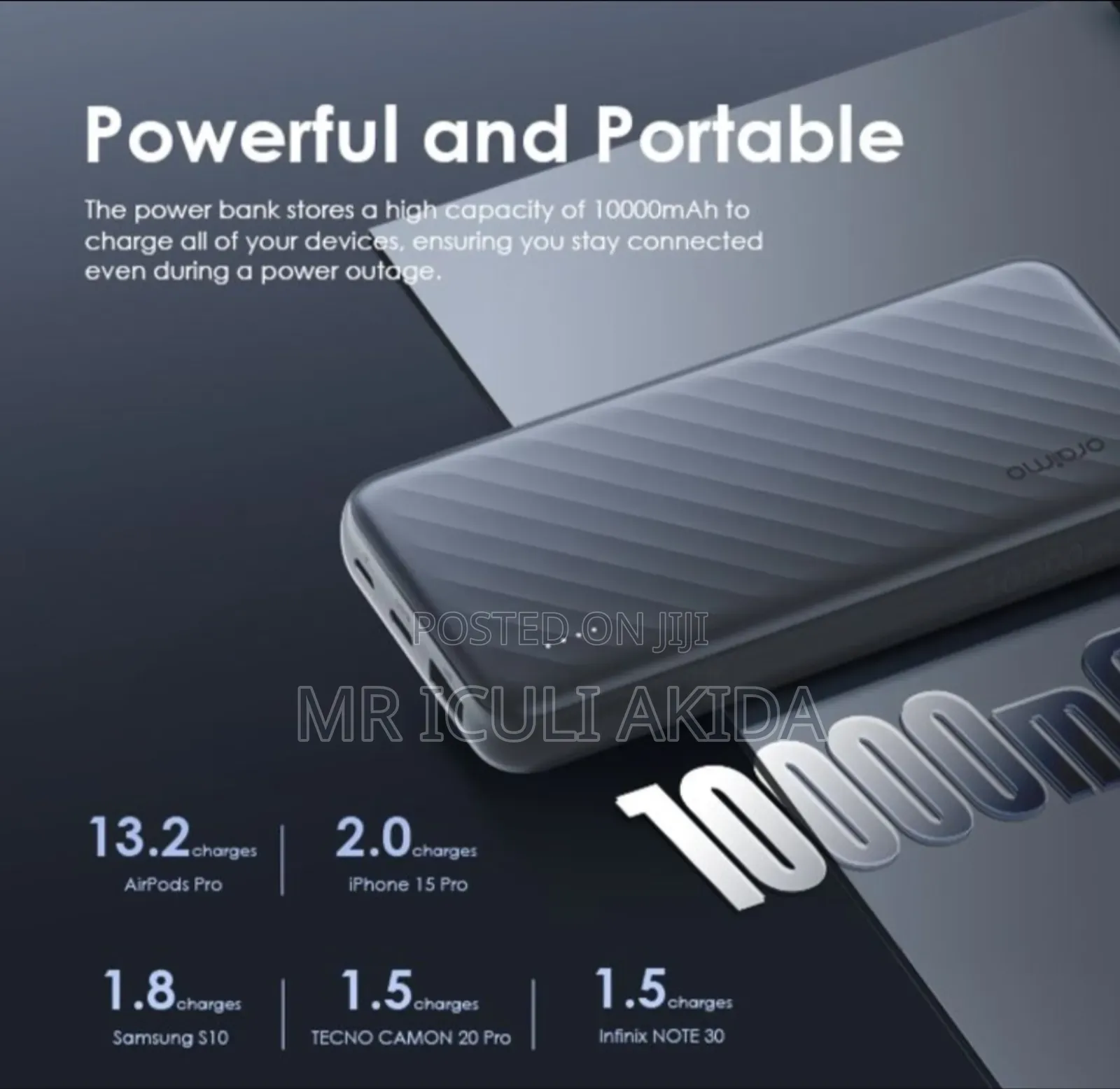 Original Oraimo Slice Link Pro 10000mah 22.5w Power Bank