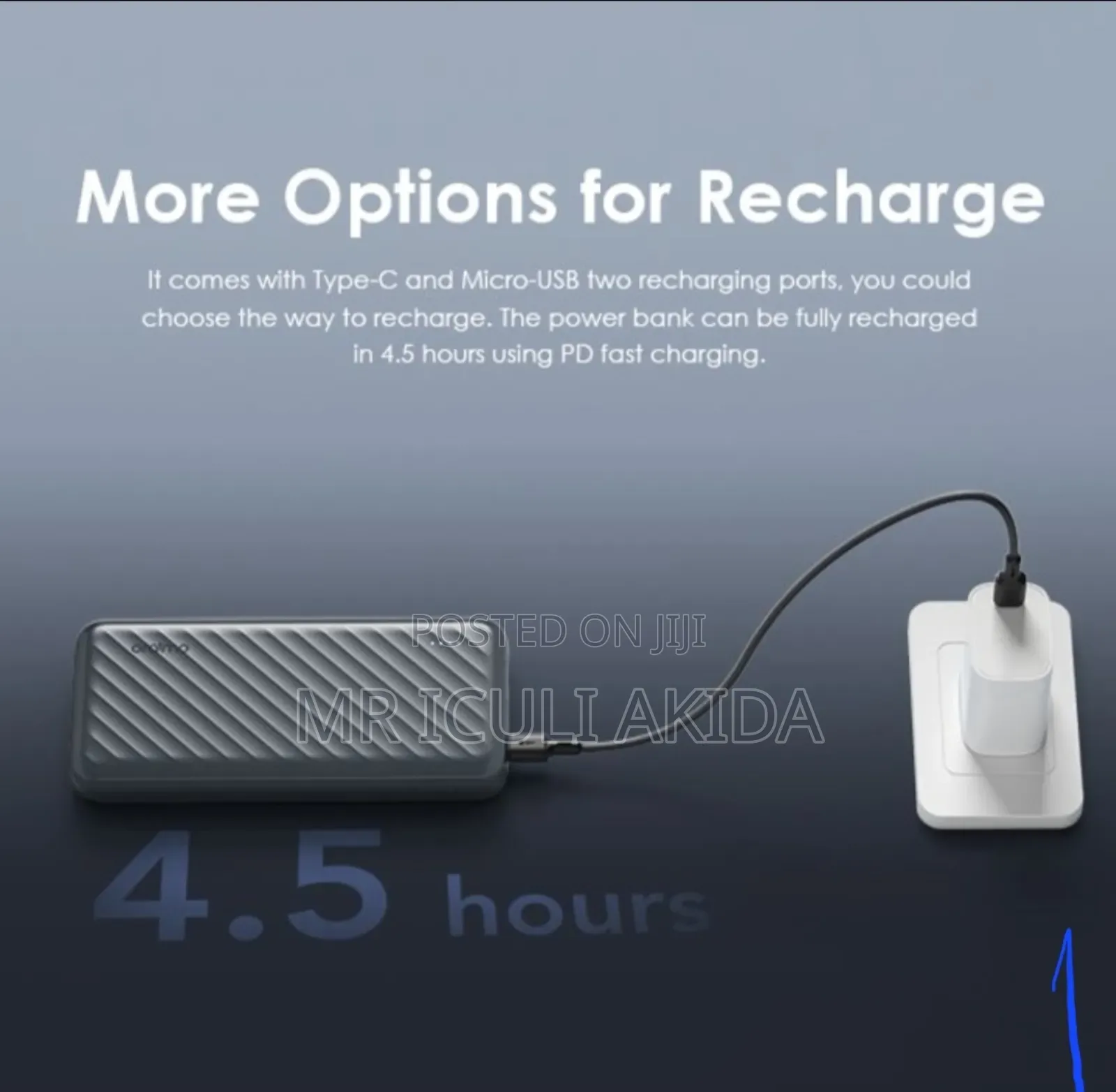 Original Oraimo Slice Link Pro 10000mah 22.5w Power Bank