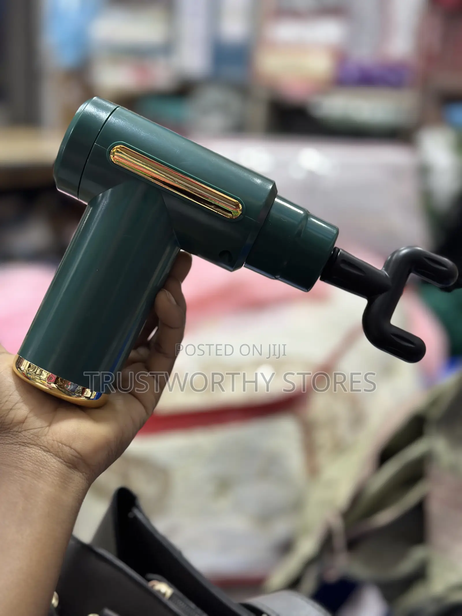 Green Message Gun With Four Massage Heads