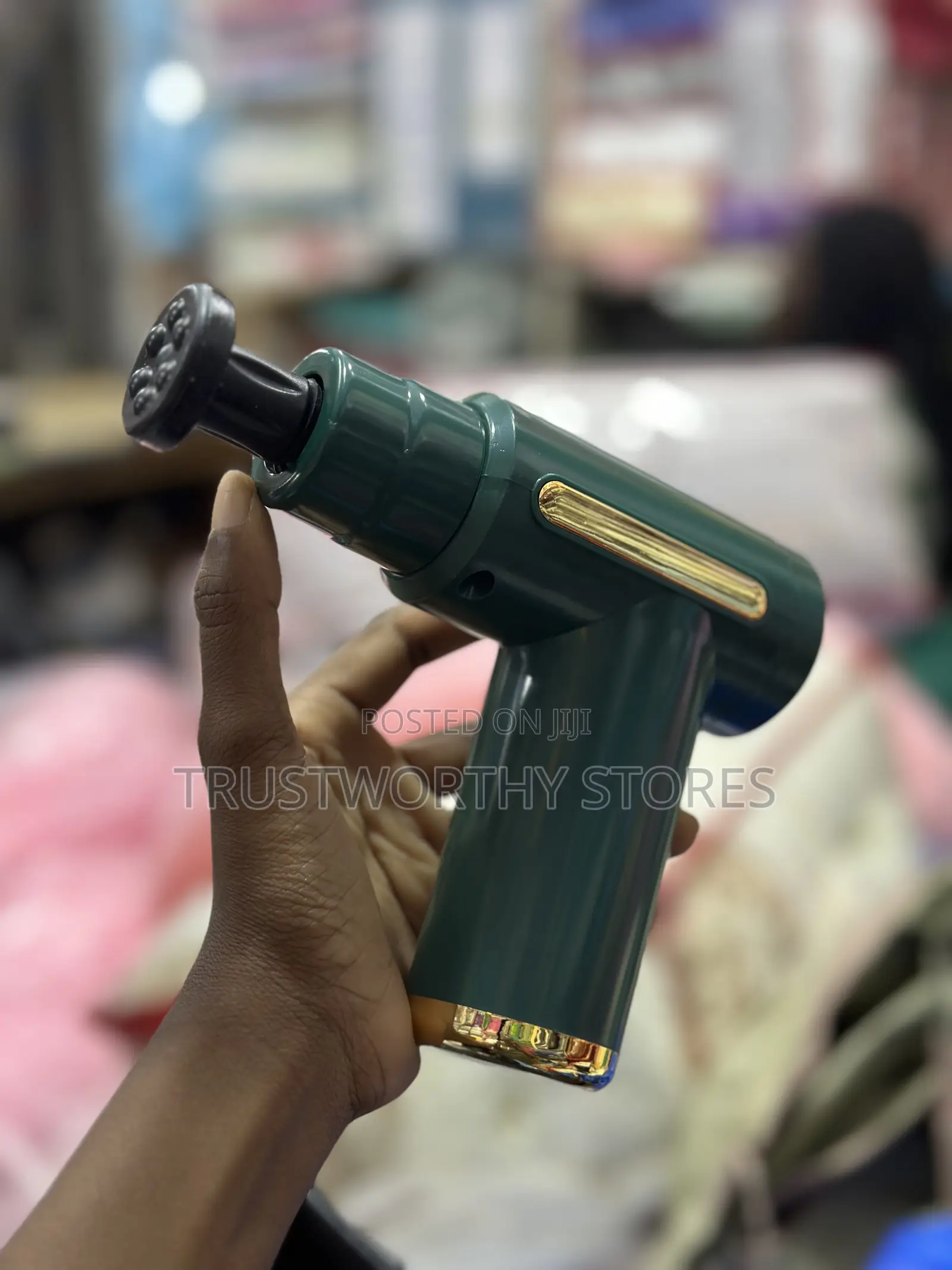Green Message Gun With Four Massage Heads
