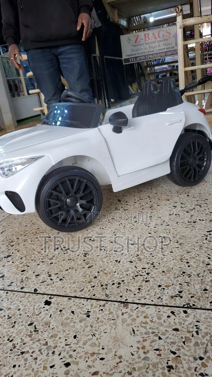 White and Red Kids Benz