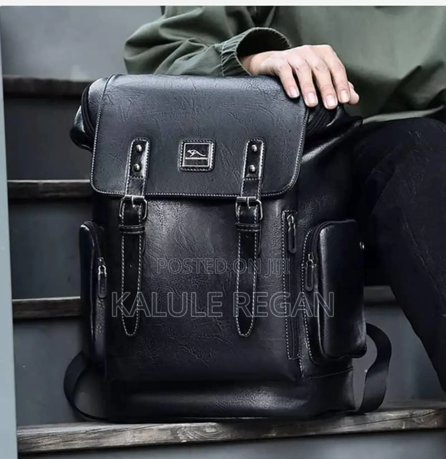 Vintage Leather Laptop Backpack