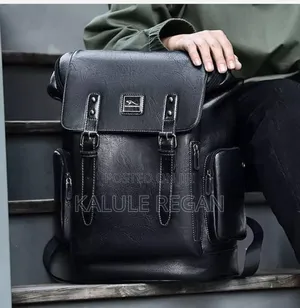 Vintage Leather Laptop Backpack