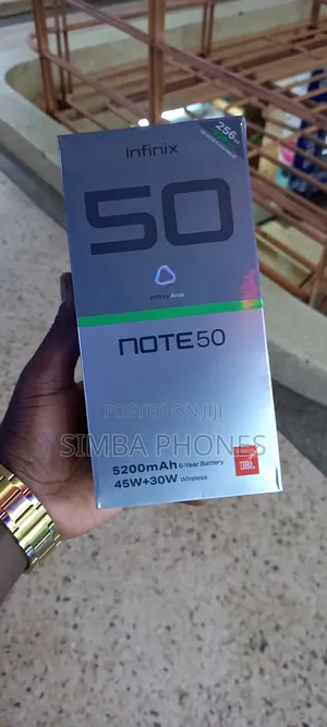 New Infinix Note 50 4G 256 GB Black
