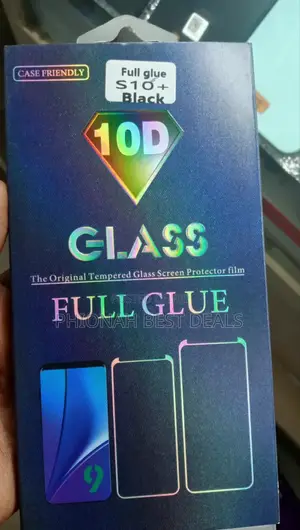 10d Full Glue S10+ Black Samsung