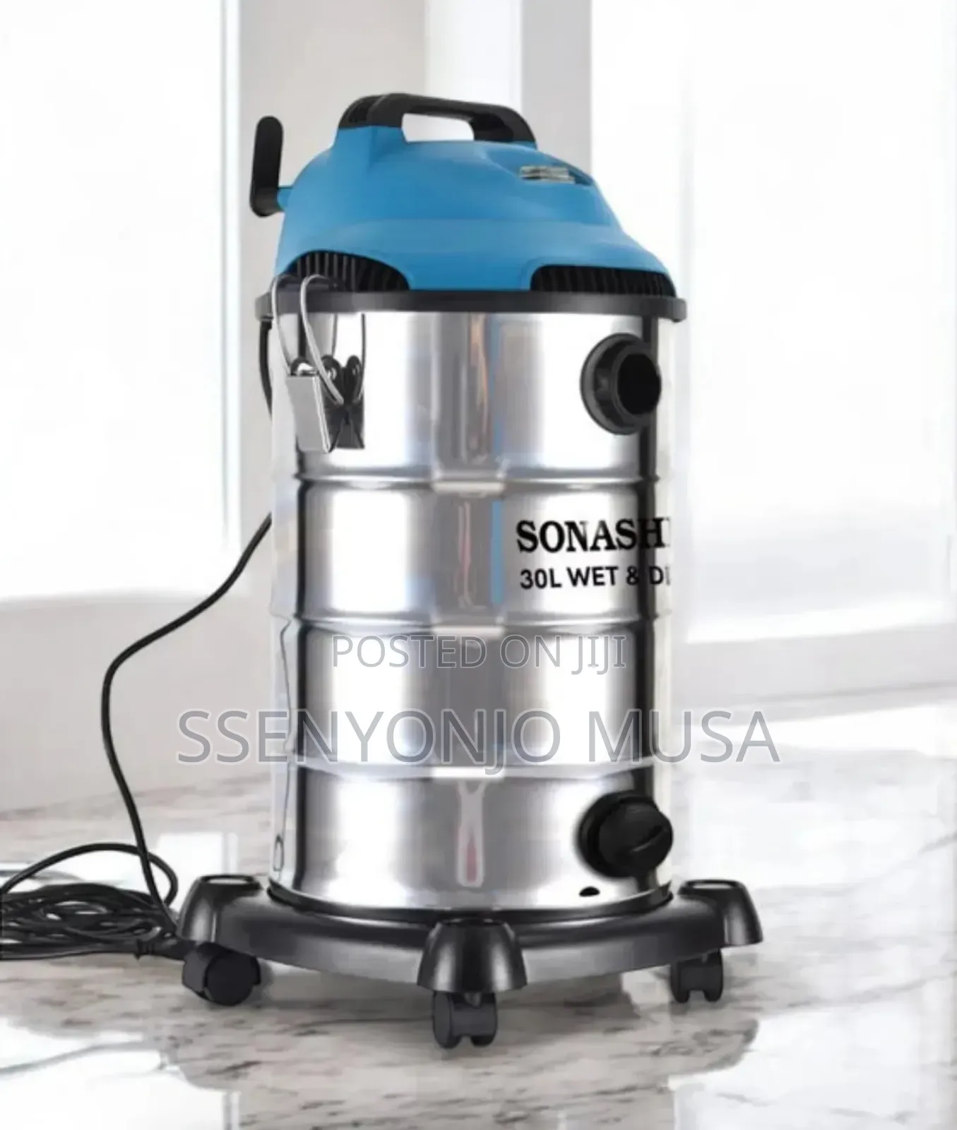 Sonashi 30l Wet Dry Vacuum Cleaner 1600w – Strong Suction, Blow