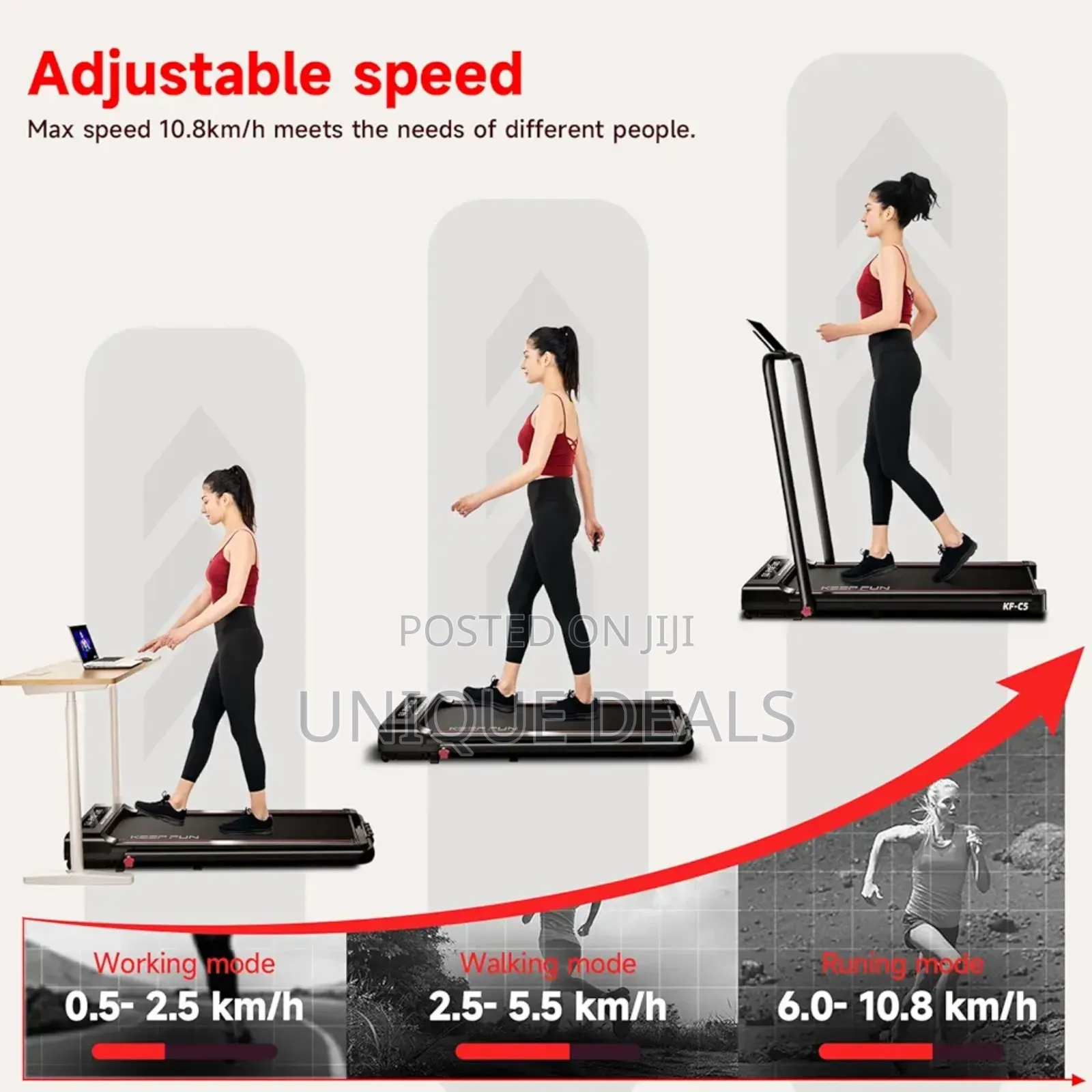 Foldable Treadmill 3 in 1 Walking Pad 2.5hp Under Desk Treadmill