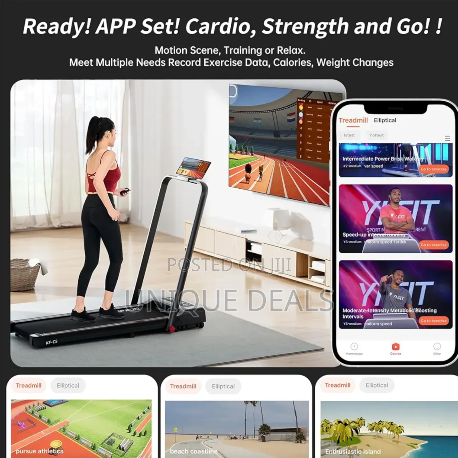 Foldable Treadmill 3 in 1 Walking Pad 2.5hp Under Desk Treadmill
