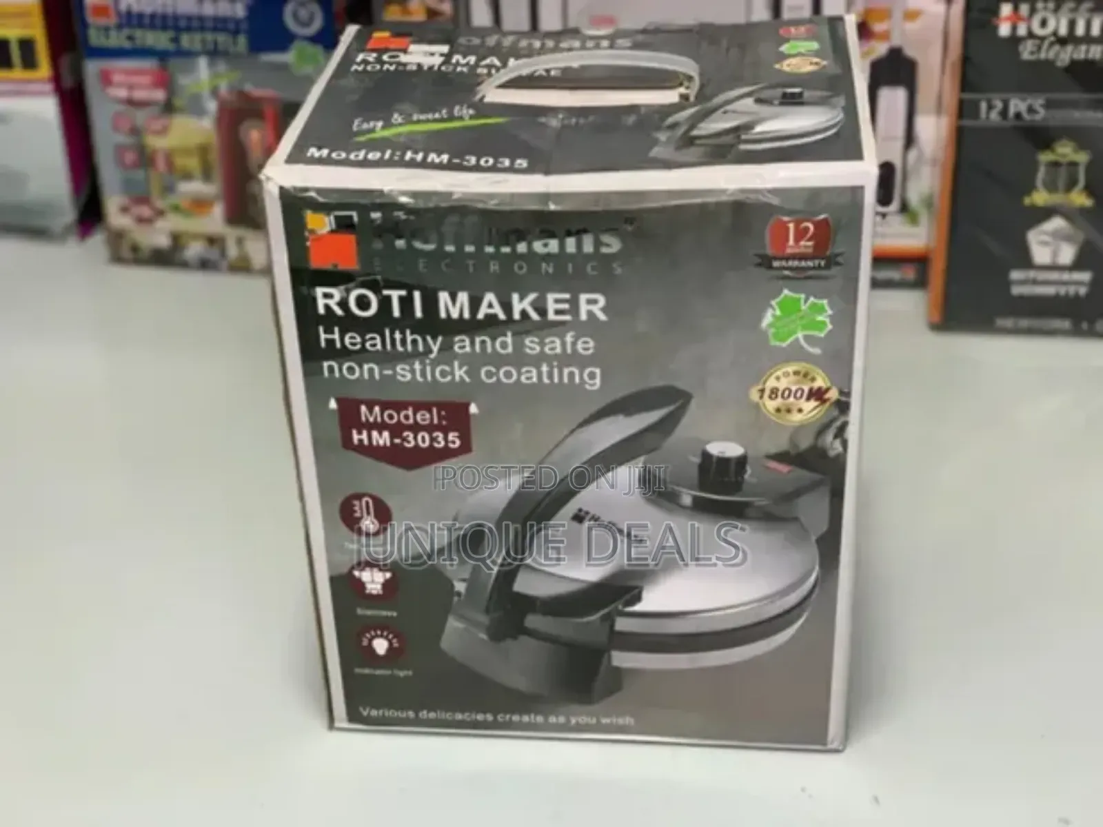 Electric Roti Maker,Non-Stick Automatic Adjustable Temperature