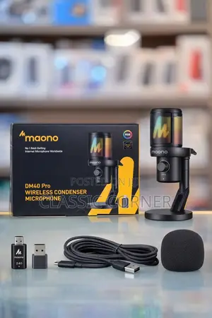 Maono Dm40 Pro Wireless and Usb Microphone for Pc
