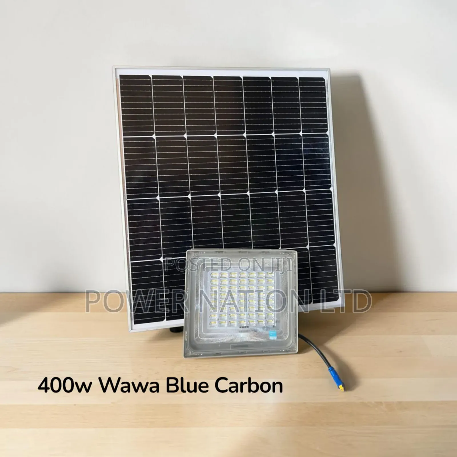 400w Interstellar Warrior Blue Carbon Wawa Solar Flood Light