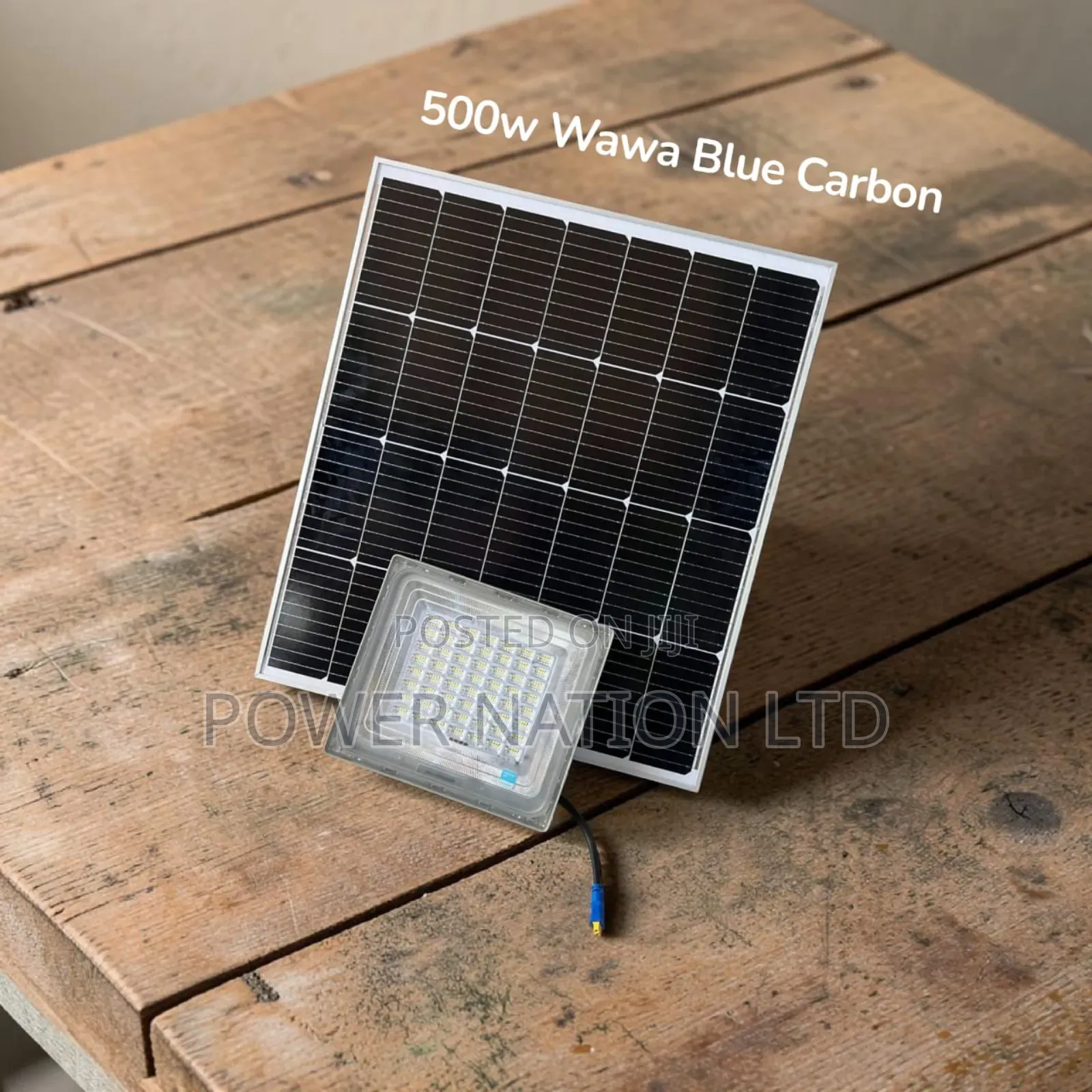 500w Interstellar Warrior Blue Carbon Wawa Solar Flood Light