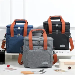Picnic Bag Organizer Double-Layer Lunch Bag