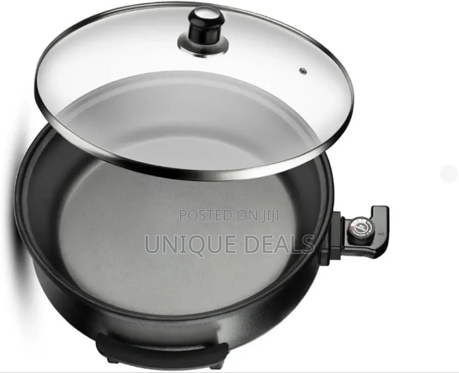 Non-Stick Electric Pizza Frying Pan Skillets Cooking Pot -1500watts
