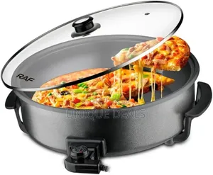 Non-Stick Electric Pizza Frying Pan Skillets Cooking Pot -1500watts