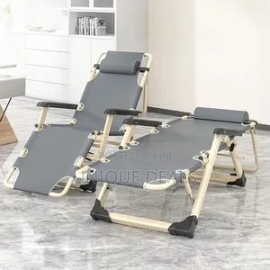 Reclining Chair Portable Folding Sun Lounger With Head Support