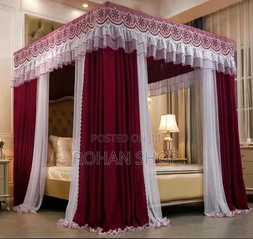 4 Stands Curtain Rail Mosquito Net