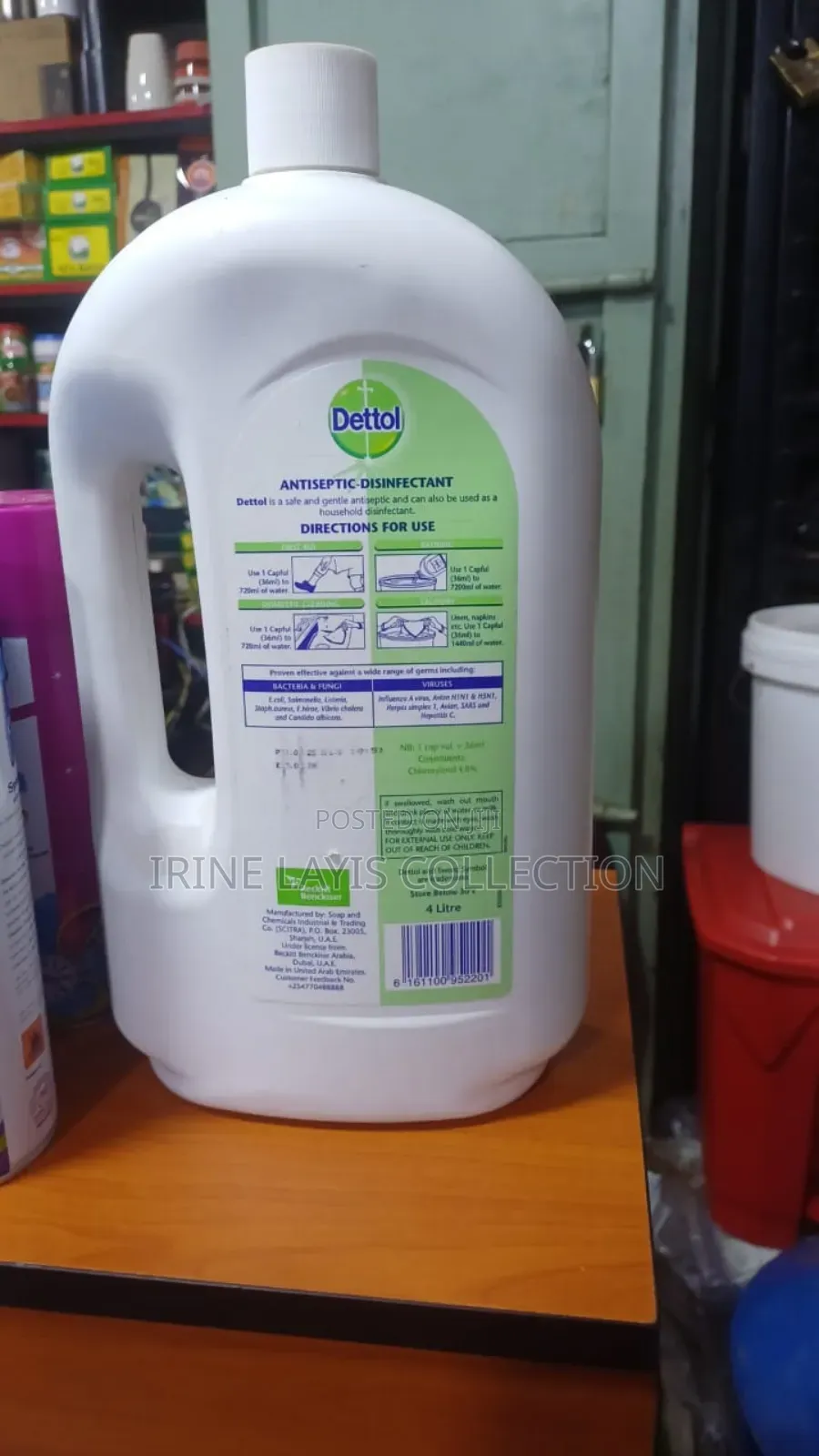 -Liter Bottle of Dettol Antiseptic Liquid.