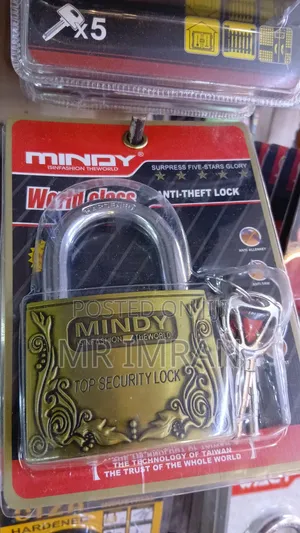 Mindy Anti-theft Hard Steel Keyed Padlock.