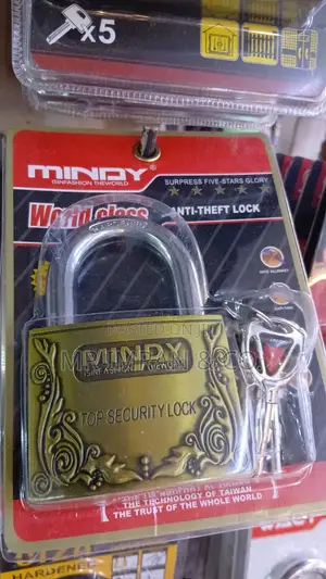 Mindy Anti-theft Hard Steel Keyed Padlock.