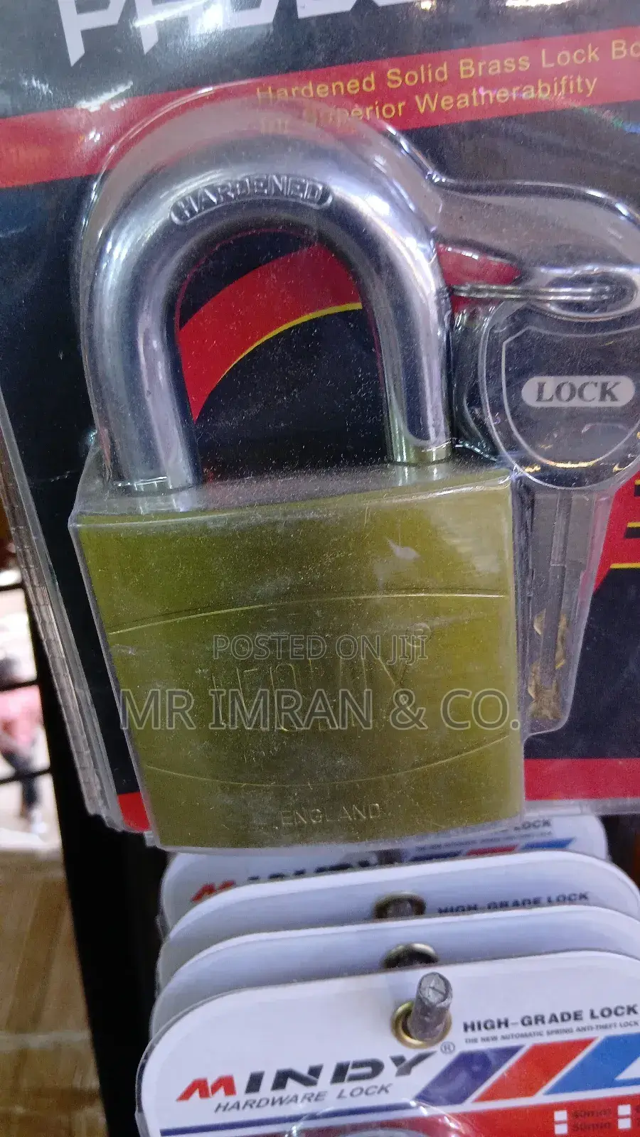 Leomix Branded Hardened Solid Brass Padlock