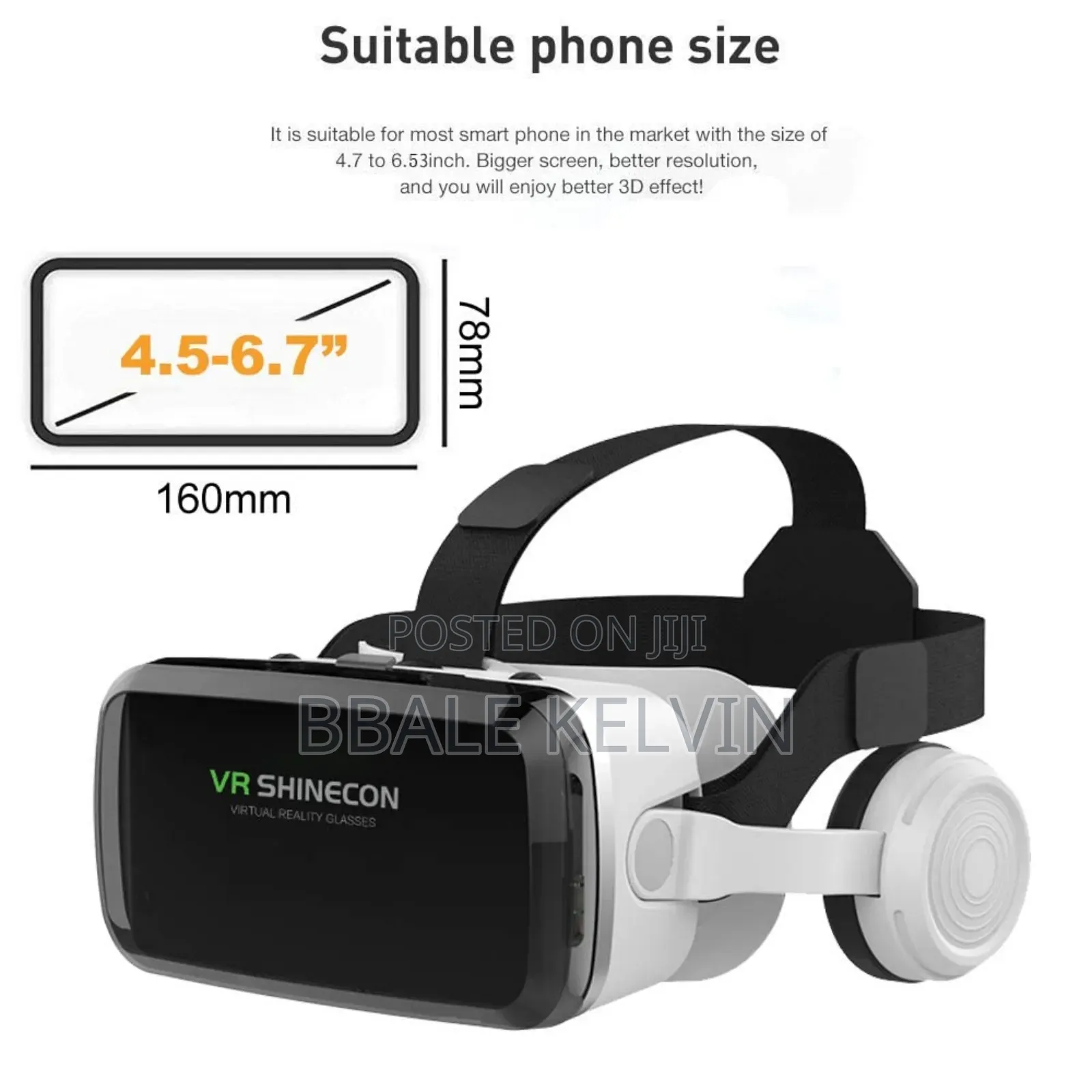Vr Shinecon G04bs Vr Glasses 3d Virtual Reality With Bluetooth Headset