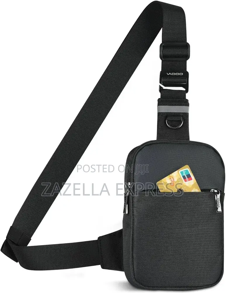 Brave Crossbody Sling Tech Pouch for Men | Waterproof - Black