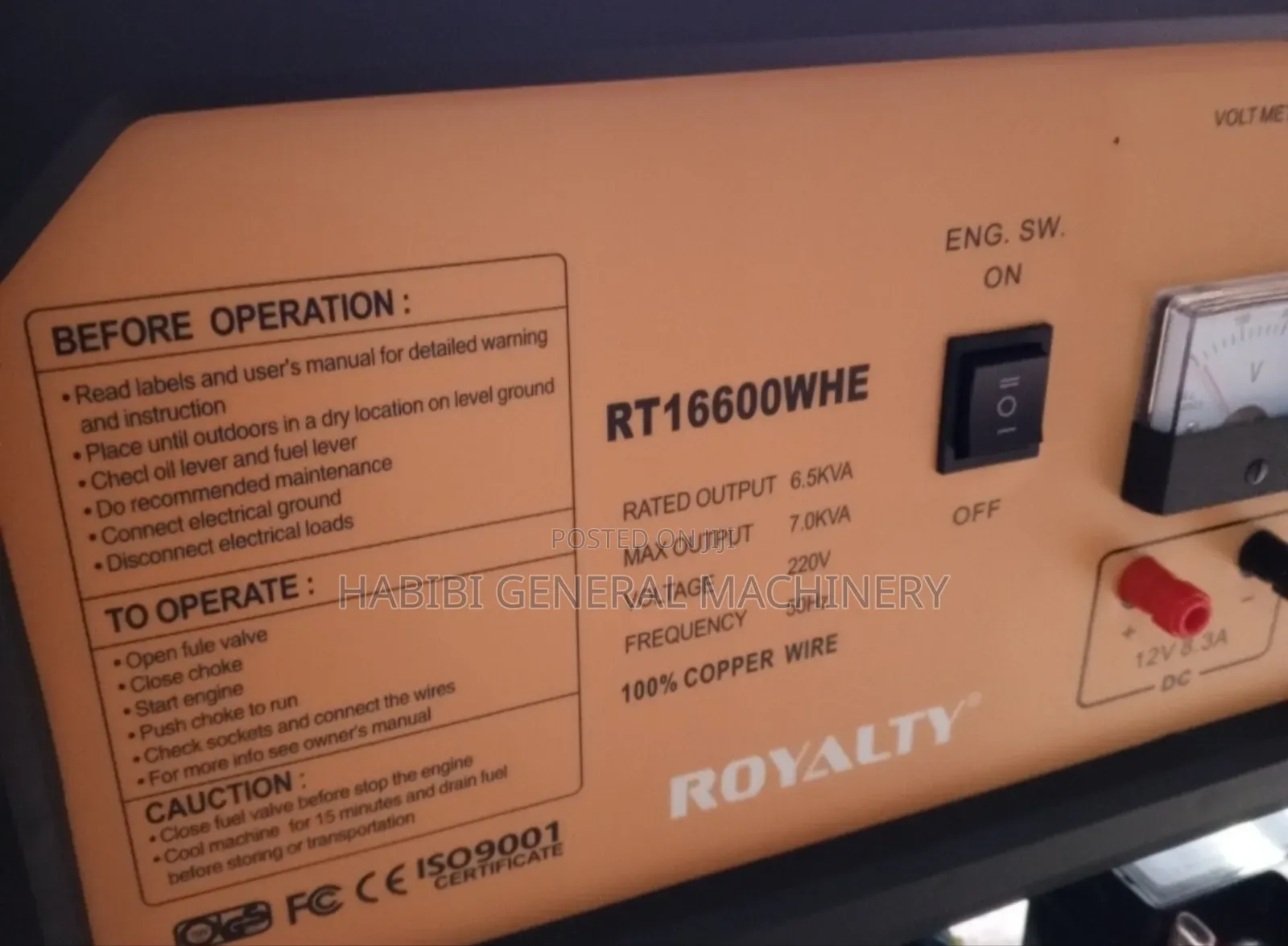 Royalty 7kva Gasoline Generators
