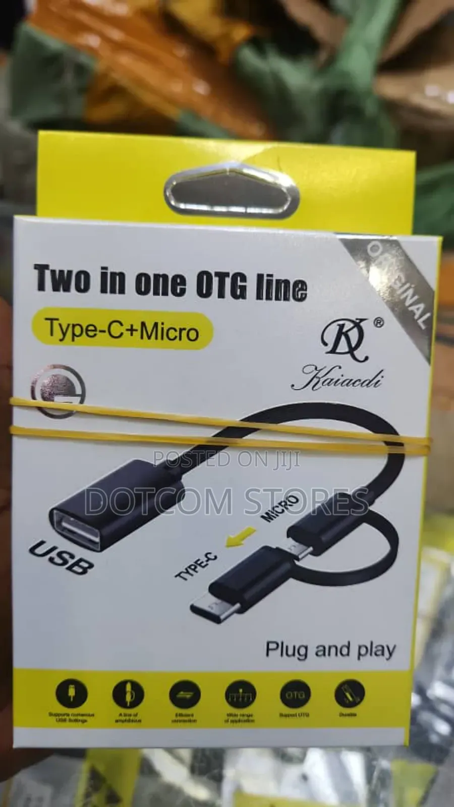 Kaiacdi Brand Two-in-One Usb Otg (On-the-Go) Cable