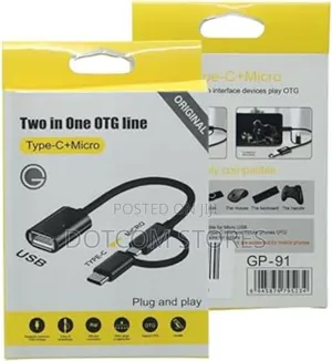 Kaiacdi Brand Two-in-One Usb Otg (On-the-Go) Cable