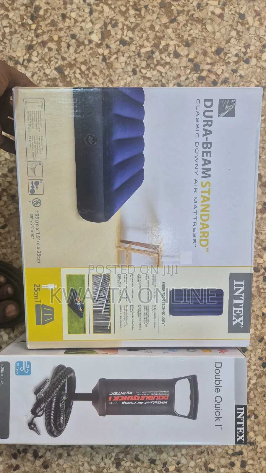 (4x6)Intex Inflatable Air Mattress 10inch With Pump
