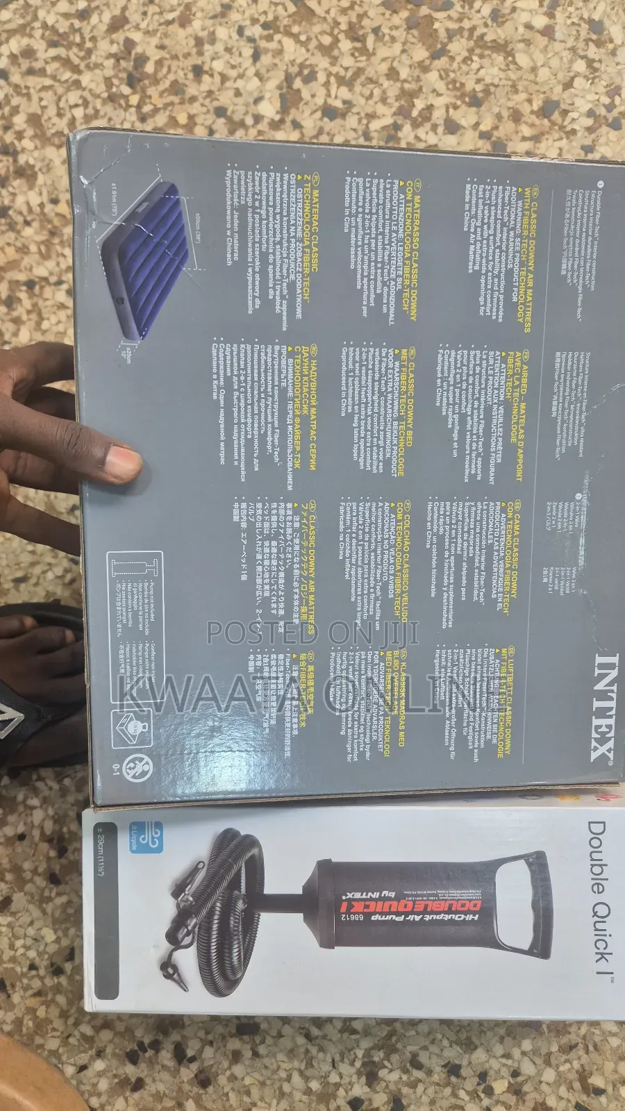 (4x6)Intex Inflatable Air Mattress 10inch With Pump