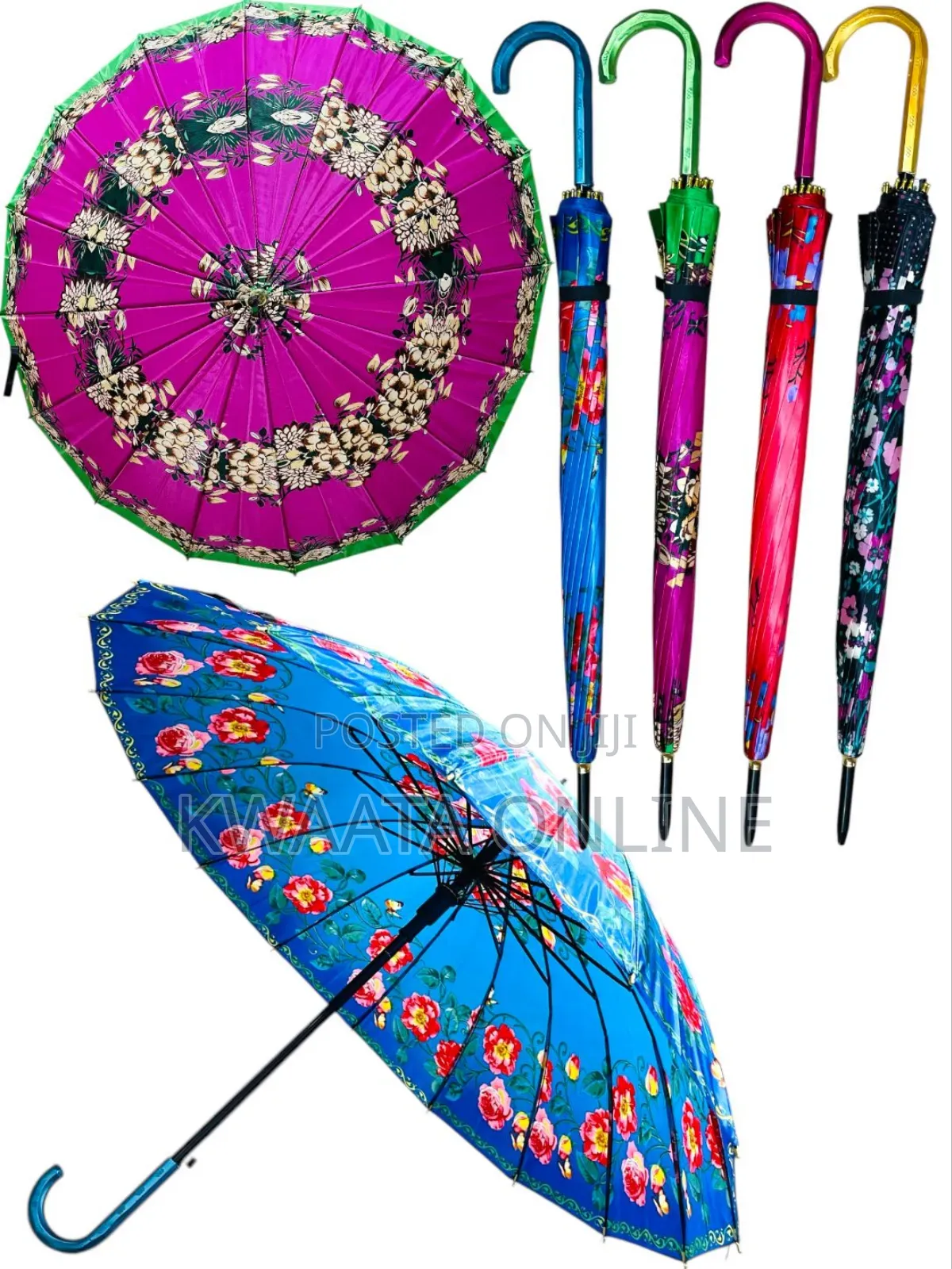 (Pack Of 12) Special Sun Protection Printed Umbrella