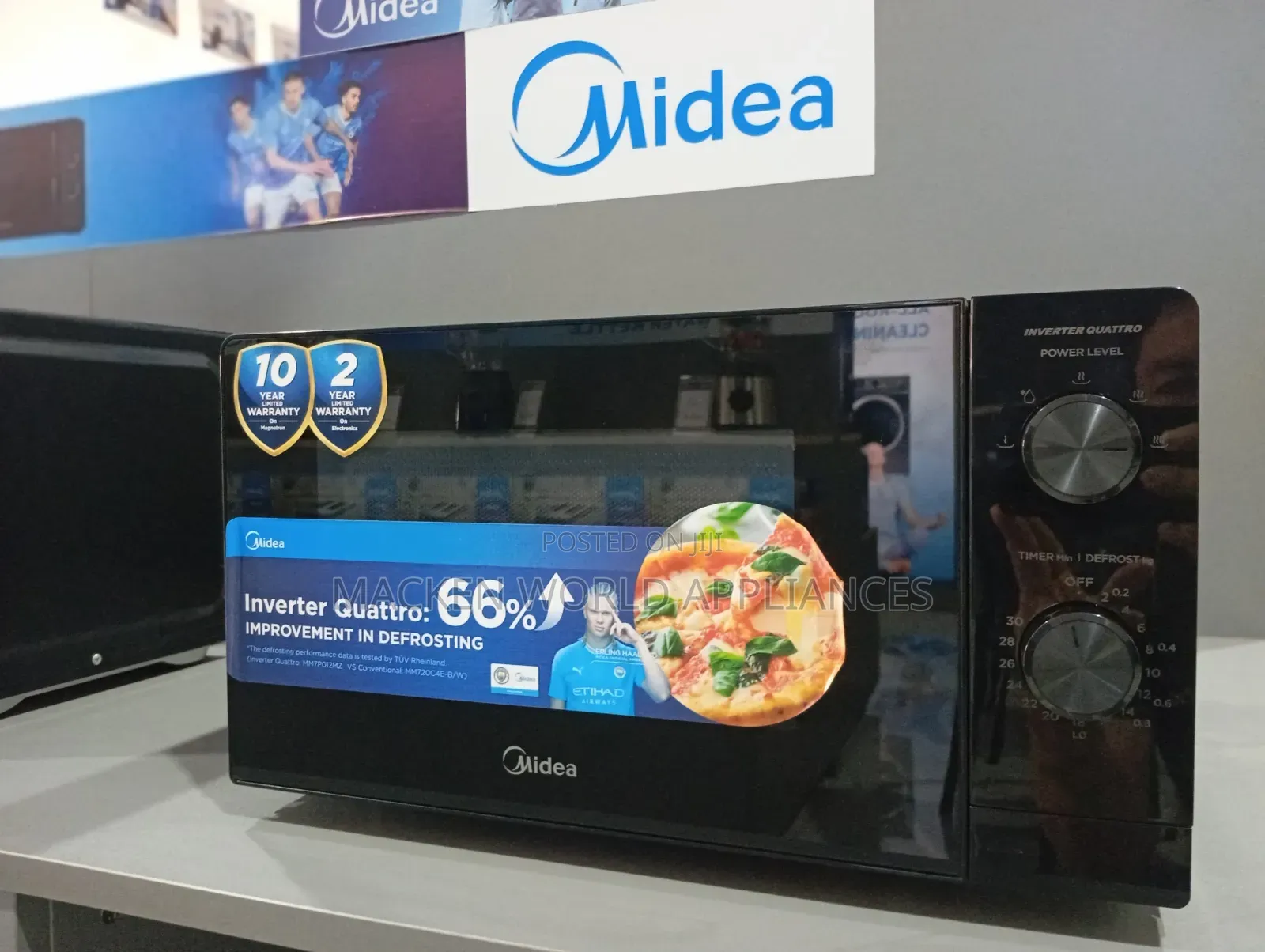Midea 20l Manual Microwave Oven, 700w Mm720c2gx-B – Black