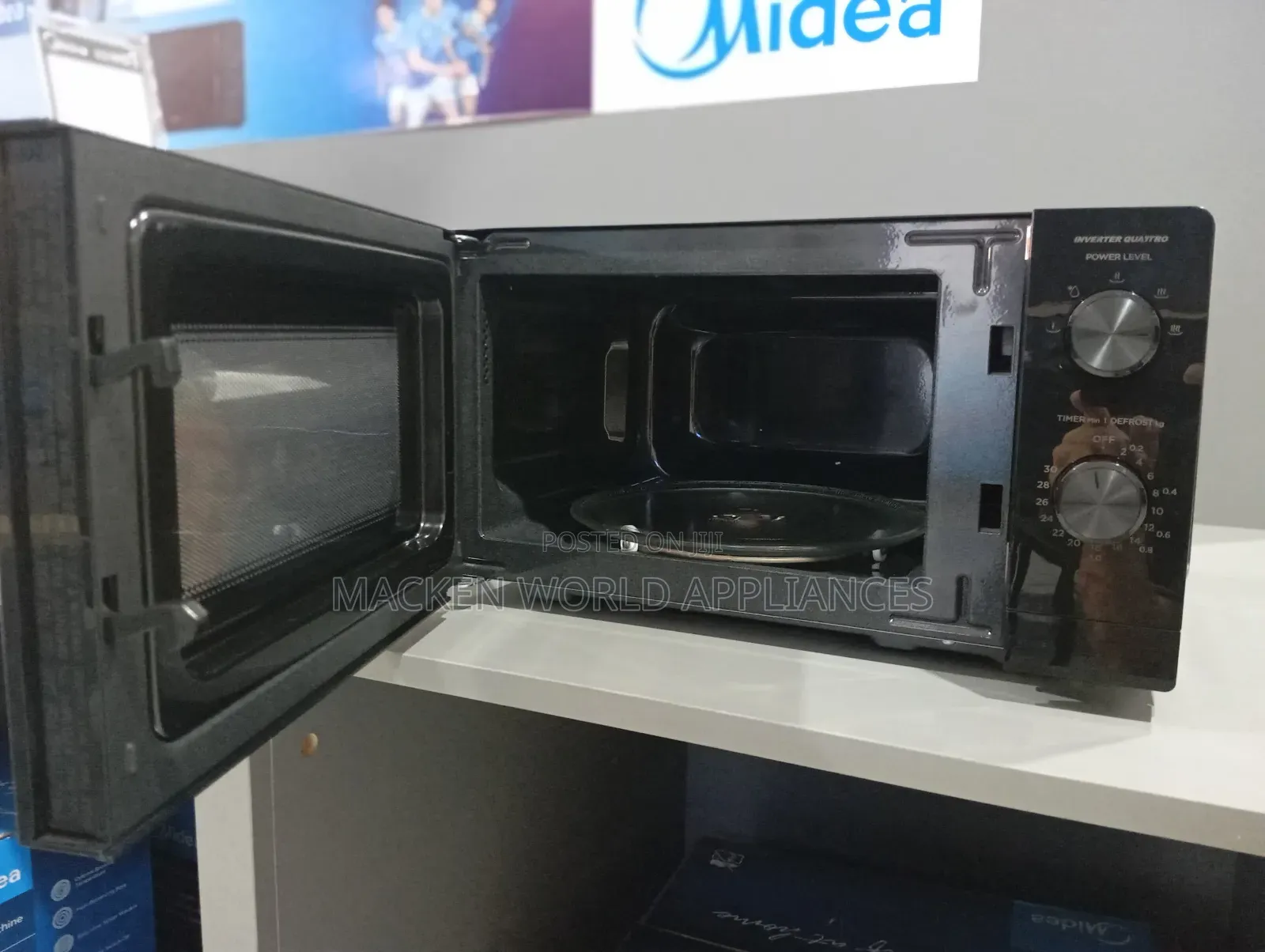 Midea 20l Manual Microwave Oven, 700w Mm720c2gx-B – Black