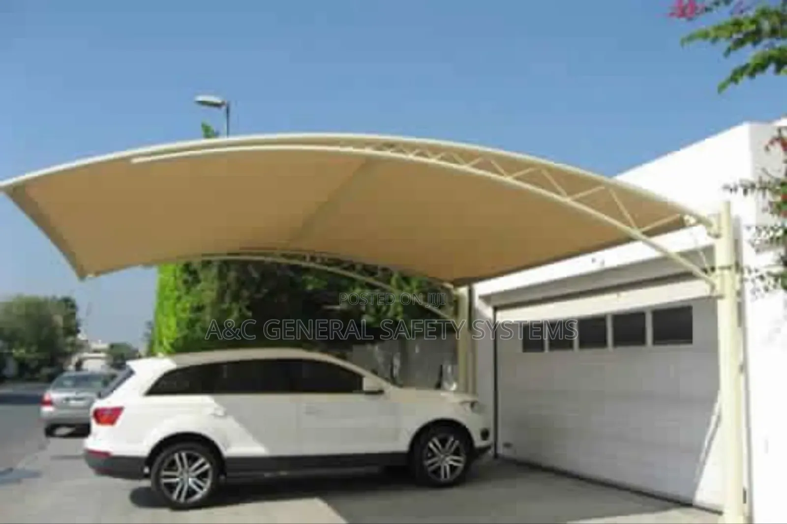 Two Cars Shade 100% Harsh Weather Resistant Hdpe Quality
