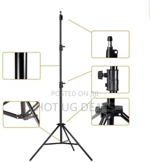 200cm Strong Metal Mobile Phone Tripod/Camera Sand Tripod - Black