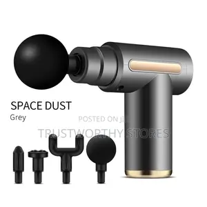 Grey Long Lasting Battery Massage Gun