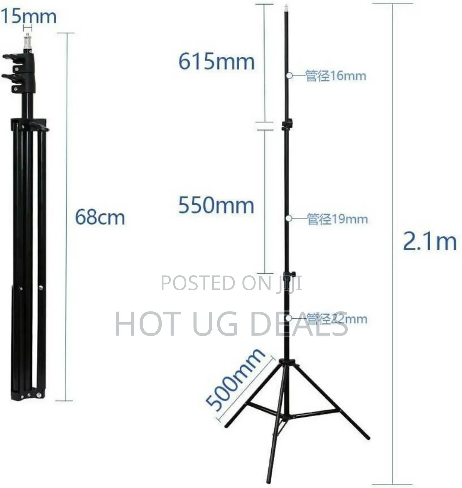 2.1m Adjustable Tripod Phone Stand for Video Camera Tripod