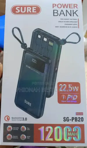 Sure Power Bankwith 22.5w