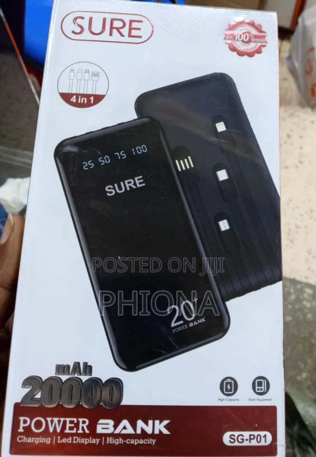 Sure Power Bank With 20000mah