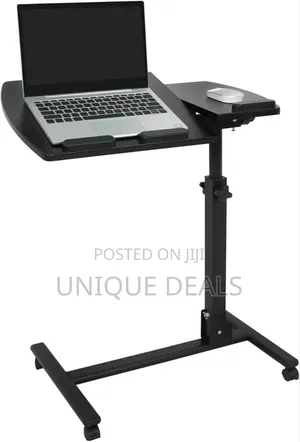 Portable Swivel Laptop Desk Adjustable Angle Height Rolling Stand