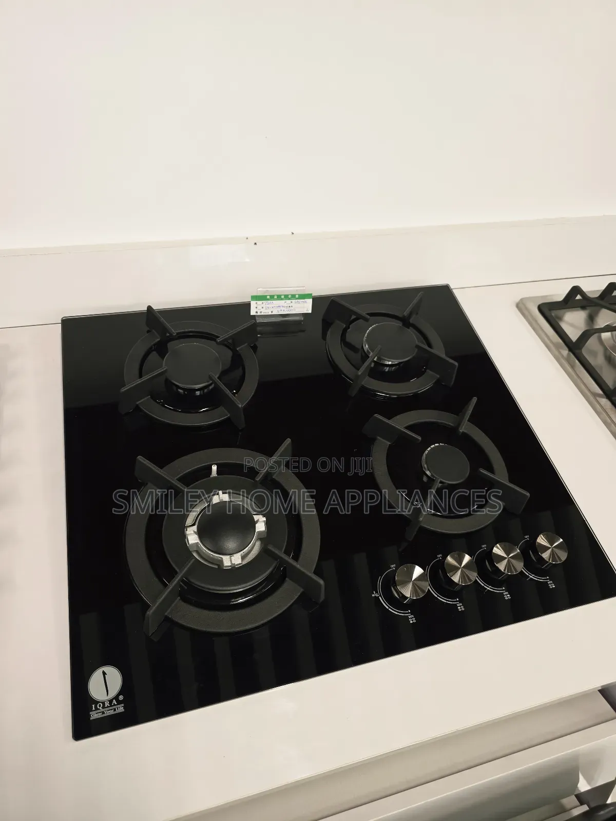 Top Quality Glass Iqra Full Gas Built in Hob Black Color