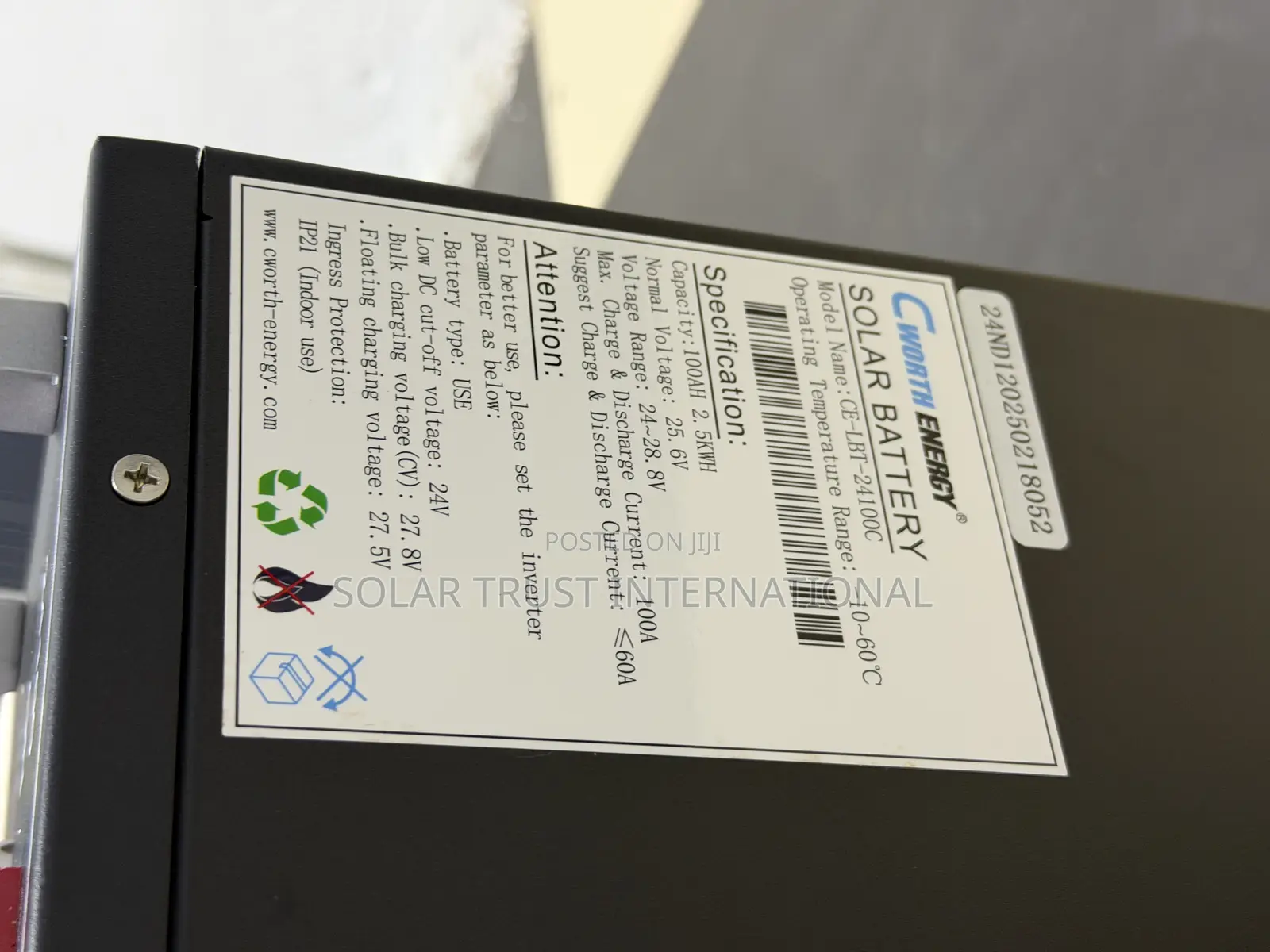 Cworth Lithium Battery 24v