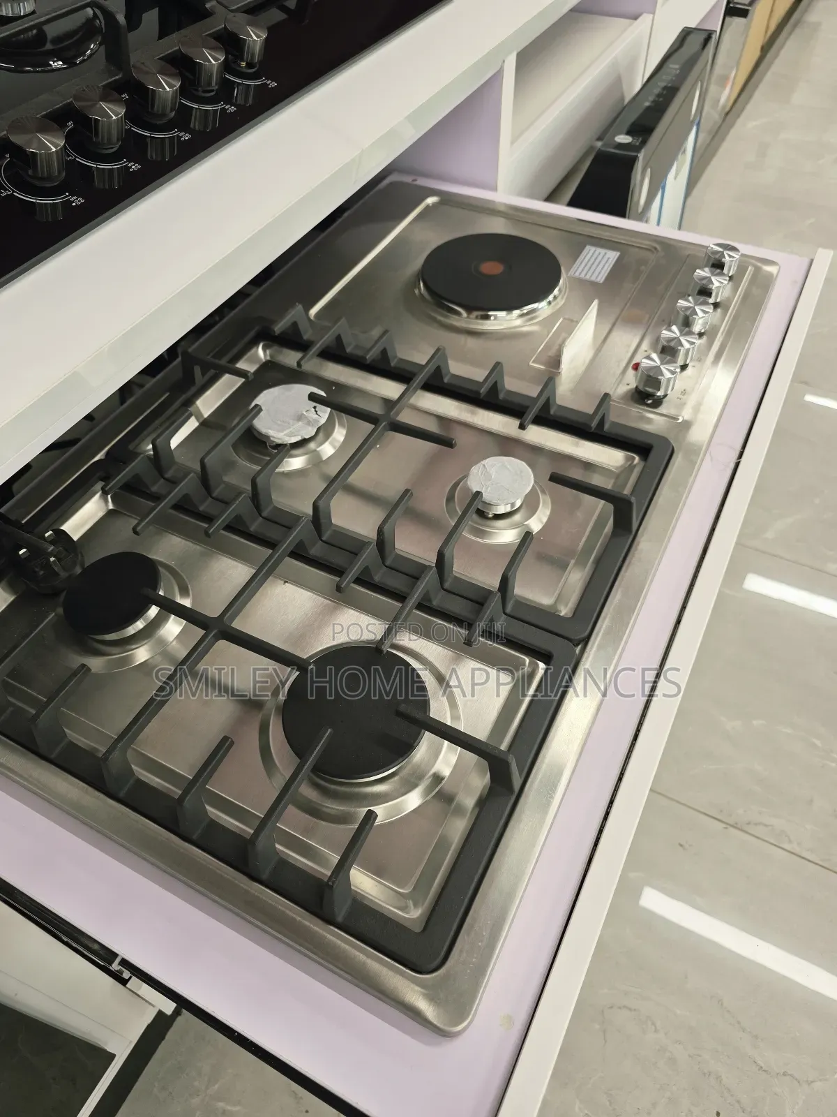 Brand New 90cm by 60cm Iqra 5 Burner Stainless Steel Built-in Hob