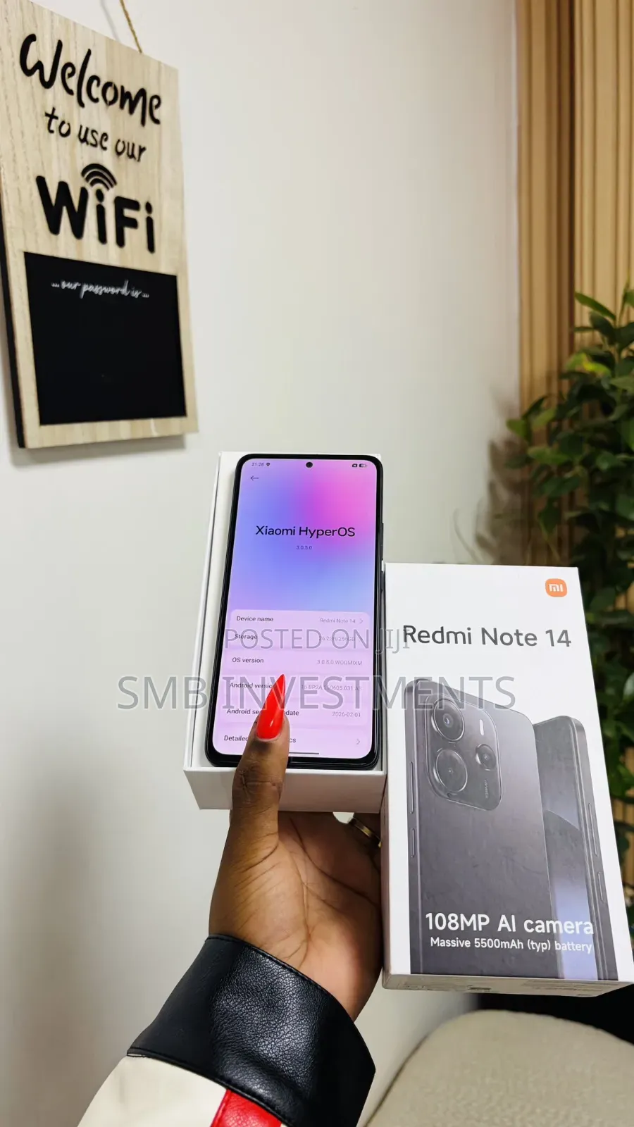 New Xiaomi Redmi Note 14 5G 256 GB Red