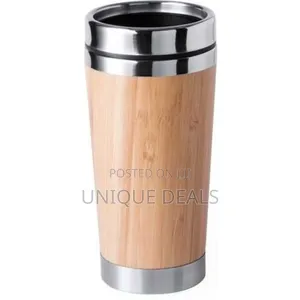 Stainless Steel Bamboo Travel Mug