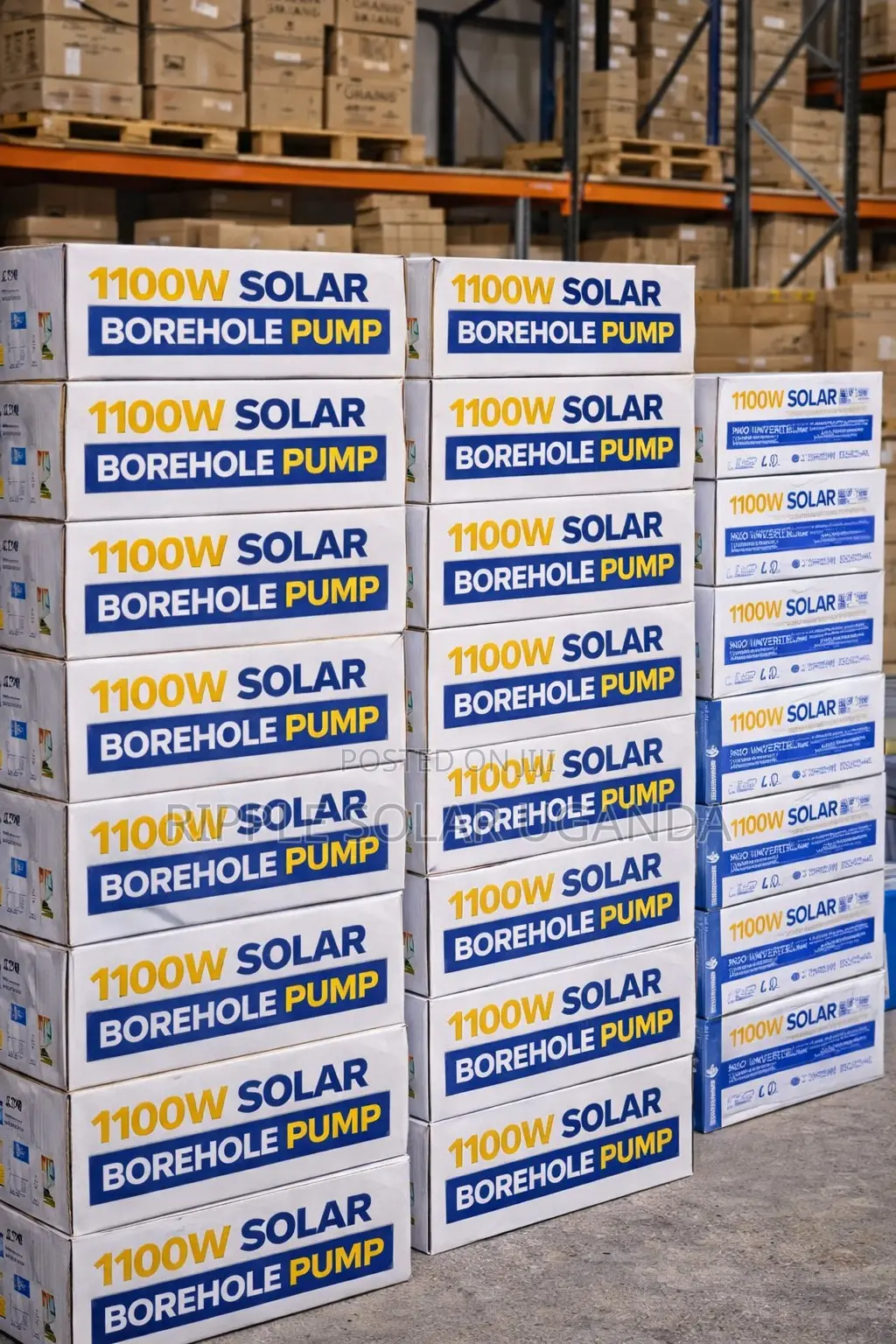 1100w Solar Borehole Pump 102m Head Deep Well Water Pump